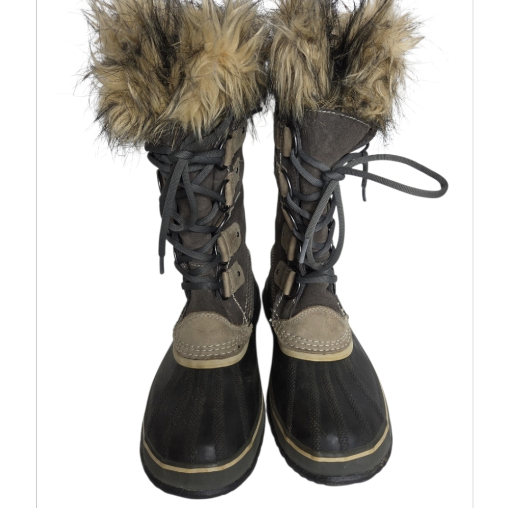 Sorel Joan Of Arctic Women's Brown Suede Waterproof Winter Boots Size 8 - Picture 4 of 7